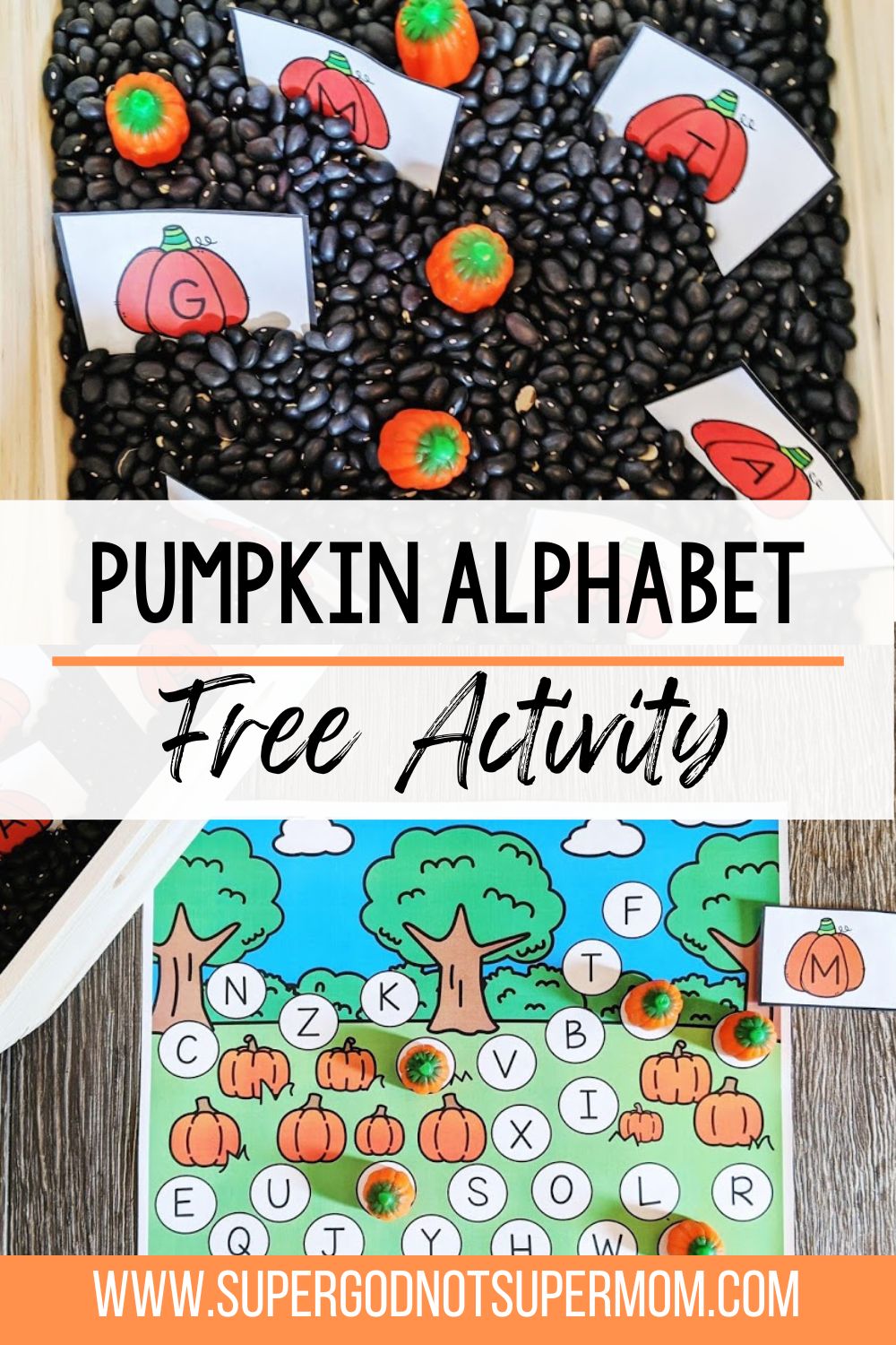 Pumpkin Patch Alphabet Activity - Super God, Not Super Mom